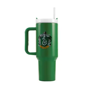 Bouteille isotherme en acier inoxydable de 40 oz pour Harry Potter, modèle Quencher Slytherin, idéale pour les voyages et les cadeaux d'affaires - Product Image 1