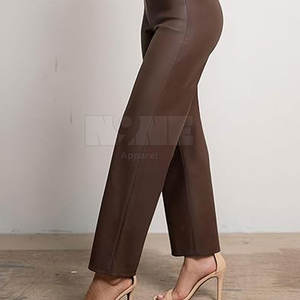 กางเกงหนังผู้หญิงเอวกลาง ระบายอากาศได้ดี คุณภาพสูง น้ำหนักเบา สไตล์ลำลอง สำหรับฤดูหนาว  รับสกรีนโลโก้  ลดราคาพิเศษ - Product Image 4