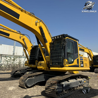 Excavatrice sur chenilles Komatsu PC200, 20 tonnes, hydraulique, d'occasion, japonaise, pour travaux de terrassement lourds