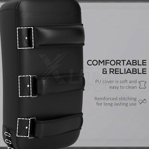 Coussin de frappe en cuir flexible à surface incurvée pour l'entraînement de Muay Thai – Respirant, confortable, pour la vitesse, la puissance, la coordination et la réaction - Product Image 4