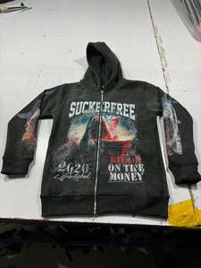 Unisex Pullover <b>Hoodie</b> Customized 100% Cotton <b>Black</b> High Quality Digital Printing Beaded Embroidered Design Winter OEM Service - Product Image 6