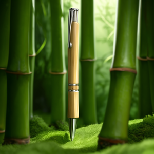Penna a Sfera in Bambù Abashiri Personalizzata, Gadget Promozionale - Product Image 3