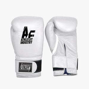 Professional Custom Genuine Leather <b>Boxing</b> Gloves Cheap Hook & Loop Fighting <b>Gear</b> with Winning Logo Comfortable with Hand Grips - Product Image 1