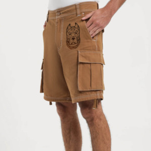 กางเกงขาสั้นคาร์โก้แฟชั่นที่กําหนดเองStreetwearสบายๆHip Hopสไตล์ผู้ชายพิมพ์กางเกงขาสั้นCargoพร้อมกระเป๋าด้านหน้าขนาดใหญ่ - Product Image 5