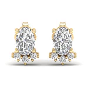 REYES – boucles d'oreilles ovales en diamant cultivé en laboratoire CVD, 0,81 ct, en argent Sterling 925, bijoux cadeau d'anniversaire pour femmes, nouvelle collection - Product Image 2