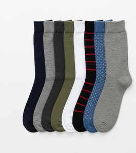 Chaussettes mi-hautes pour hommes Active Pulse, en coton riche, respirantes, extensibles, longueur cheville, multicolores, pour un usage quotidien, lot - Product Image 1