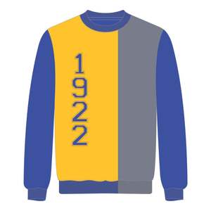 เสื้อสเวตเตอร์ถัก3โทนสีขาว1922ซิกม่าโรม่าโรที่ชาวกรีก9คนชุดแบบสวมหัวเสื้อคอกลมสำหรับฤดูหนาว - Product Image 2