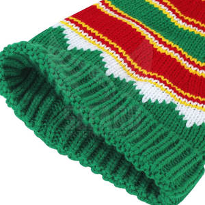 Eco Friendly High Quality Cotton Made <b>Beanies</b> <b>Hat</b> Sustainable Contrast Color Jacquard <b>Beanies</b> <b>Hat</b> - Product Image 5