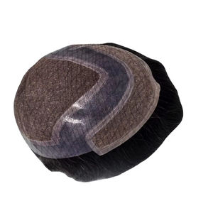 Lace Front Wig 100% Human Hair Deep Wave Body Wave Toupee Men Taz Hair for Lace Yaki Dyed Remy Hair Single Weft Prosthesis - Product Image 1