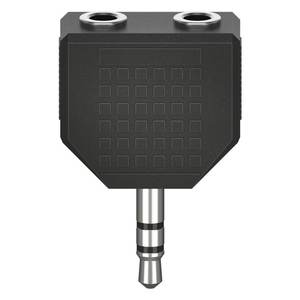 Conector y Enchufe de Audio Negro, 2 Puertos, 00205191, Divisor y Convertidor de Audio - Product Image 1