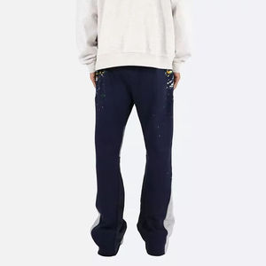Pantalons de survêtement streetwear personnalisés Hip Hop pantalons évasés empilés pantalons 100% coton pantalons de survêtement amples pour hommes pantalons de survêtement pour hommes - Product Image 6