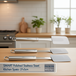 ตะหลิวทำอาหารสแตนเลส (29x5.5 ซม.) SMART สแตนเลสขัดเงา 2423 - Product Image 3