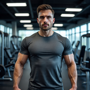 Gym Fitness Running Sportswear Tee Shirts Hommes Casual Summer Fit O Neck Bodybuilding T Shirts Men's - Product Image 2