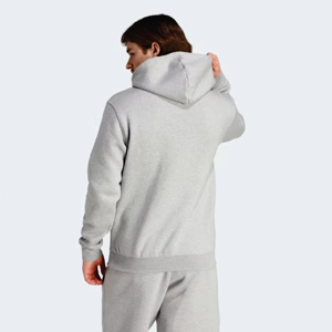 Ensemble survêtement molletonné gris uni personnalisé pour homme – Sweat à capuche et short – Tenue de sport deux pièces streetwear - Product Image 3