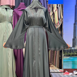 Nuevo 2025 Dubai Abaya lujo negro Abaya ropa islámica tradicional para mujeres Arabia Saudita Abaya ropa musulmana batas kimono - Product Image 1