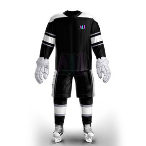 Conjuntos de Uniformes de Hockey sobre Hielo Más Vendidos, Logotipo Personalizado, Nombres de Equipos/Jugadores, Tejido de Poliéster 100% Transpirable que Absorbe la Humedad para - Product Image 1