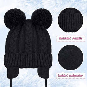 Fabricants de bonnets chauds tricotés en gros et vente en gros Chapeaux tricotés en acrylique de qualité supérieure Bonnet Jacquard - Product Image 5