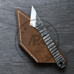 Hand Forged Multi-functional Outdoor Kiridashi Knife Stainless Leather Sheath <b>Craft</b> Work Private Label Workshop <b>Tool</b> - Product Image 4