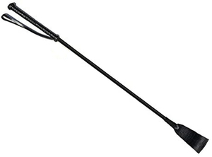 Portable 60cm éperons de cheval équestre cultures fouets Durable en cuir véritable léger pour ferme de haras - Product Image 3