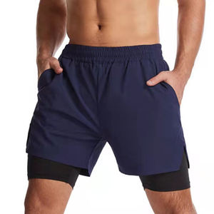 Breathable Lightweight Men's High Street Style Solid Pattern Training Shorts Eco-Friendly Fabric OEM Customizable <b>Elastic</b> Waist - Product Image 3