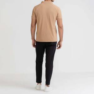 Chemise Homme Décontractée Unie à Manches Courtes en Fibre de Bambou 100% Respirante avec Fermeture Éclair Frontale - Product Image 4