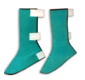 Protectores de Calzado y Botas de Cuero Vacuno Resistentes al Calor para Soldadura, Cubre Pies de Seguridad Ignífugos para Soldadores - Product Image 3