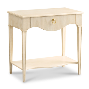 Mesa de Noche de Madera de Roble Moderna y Lujosa NAM HAI con Acabado de Espejo y 1 Cajón, Mueble Duradero para Dormitorio Contemporáneo - Product Image 1
