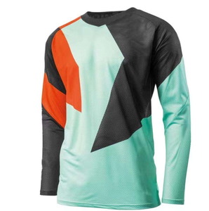 Maillot de motocross sur mesure, tissu respirant et imperméable de qualité supérieure, confort, performance, hauts d'aventure avec design par sublimation - Product Image 5