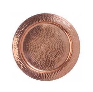 Placa cargador de metal acabado en plata pura elegancia que deja impresiones duraderas - Product Image 1