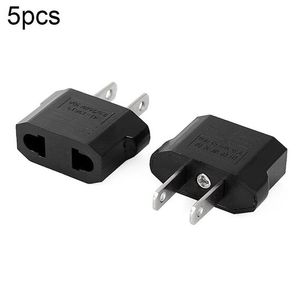 5-Pack <b>EU</b> to US Travel Charger <b>Adapter</b> <b>Plug</b> Convenient for International Travel - Product Image 1