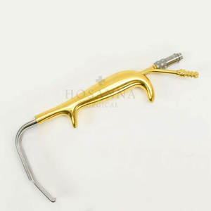 Retractor Quirúrgico Hosanna Tebbetts Plateado Dorado 150mm x 25mm, Juego de Instrumentos Quirúrgicos Manuales de Acero Inoxidable, Certificado CE Clase I - Product Image 3
