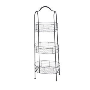 Customized Metal Wire <b>Basket</b> <b>Round</b> Shape Black Finishing for Home and Kitchen <b>Storage</b> <b>Basket</b> for Grocery & Food - Product Image 2