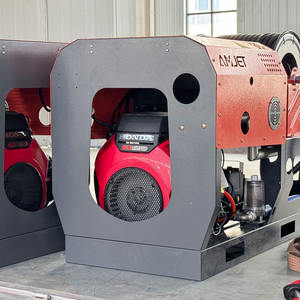 Amjet Précision bon marché Abordable Sécurité commodité <span class=keywords><strong>pompe</strong></span> débit Barre parallèle moteur <span class=keywords><strong>à</strong></span> essence machine de nettoyage des égouts - Product Image 5