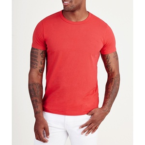 Gym Wear Plus Size Breathable Short Sleeve Plain <b>Stretch</b> Polyester/Cotton T-Shirt for <b>Men</b> - Product Image 5