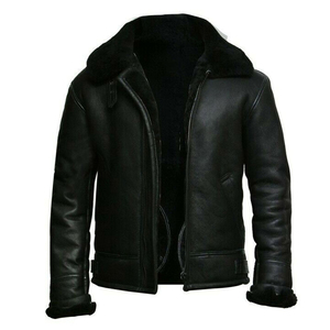 Premium Quality Men's Winter Fashion Leather <b>Canvas</b> <b>Jacket</b> Stylish Top-Direct Wholesale Price Manufacturer - Product Image 1