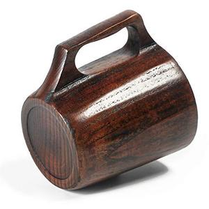 Meilleure grande tasse à bière en bois et chope Artisan Aura tasse à café en céramique pour hommes et femmes cadeau parfait - Product Image 6