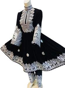 Vestido kuchi vintage étnico tribal, vestido Kuchi tradicional de fiesta Kuchi afgano/Pakistán multicolor vestido Kochi 3038 - Product Image 3