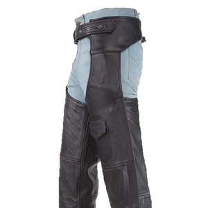 Estilo clásico Equitación Chaps de cuero con estilo de alta calidad con doble hebilla baja Hombres Chaps - Product Image 5