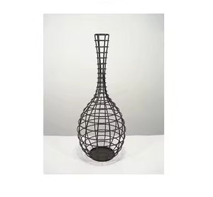 Finition en aluminium doré pour la décoration intérieure du salon et de la chambre à coucher Meilleur nouveau design Vase à fleurs martelé de haute qualité - Product Image 3