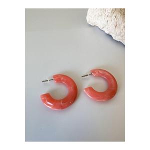 ต่างหู bijouterie สีชมพู