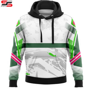 Wholesale High Quality Full Sublimation Print unisex Quick Dry Hoodies Custom Breathable Hoodies - Product Image 6