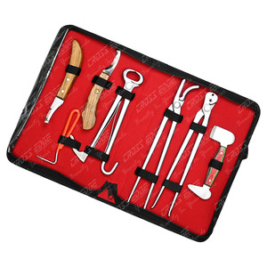 Comprar instrumento veterinario equino herrador de caballos, kit de herramientas, cortador de pezuña con resorte, Alicates de extracción de remachado de uñas, combo de amortiguación - Product Image 1