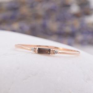 Tendance 925 Sterling Silver Smoky Topaz Gemstone Anneau Bijoux À La Main En Argent Boho Style Anneau Bijoux Pour Femmes Cadeau Pour Les Filles - Product Image 3