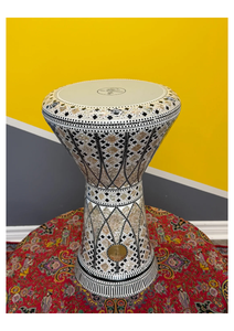 Arco de Aluminio Gawharet El Fan para Darbuka, Mosaico Geométrico Hecho a Mano, Tambor Doumbek - Product Image 5