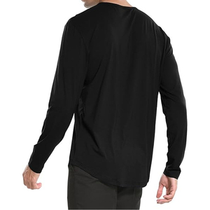 T-shirt à manches longues pour homme respirant à bas prix, logo personnalisé imprimé, t-shirt à manches longues pour homme avec la meilleure qualité bon marché - Product Image 5