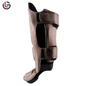 สนับแข้งสำหรับผู้ชาย, ที่ป้องกันขาหนังพียูของแท้สายคู่สวมใส่สบาย - Product Image 6