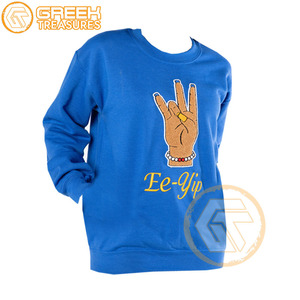 Sigma เสื้อสเวตเตอร์ปักคอตตอนผ้าฟลีซ Sigma Gamma Rho เสื้อสเวตเตอร์เสื้อซับเหงื่อสำหรับผู้หญิง - Product Image 1