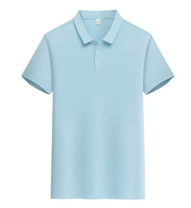 Custom Logo 100% Cotton V-Neck Short Sleeve Shirt for Men Casual Style Regular Fit 180 Grams Fabric <b>Weight</b> <b>Blank</b> Design Print - Product Image 5