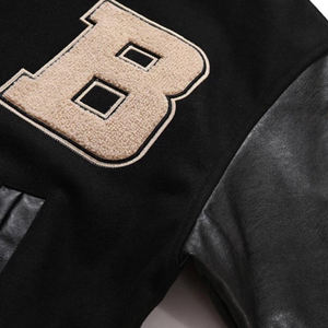 Chaqueta universitaria para hombre de lana bordada con letras de Hip Hop de diseñador personalizado, ropa de calle de invierno, Béisbol Vintage - Product Image 6