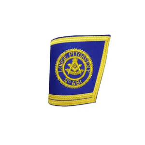 Gantelets les plus vendus maçonnique Regalia écossais passé maître manchette personnaliser broderie gantelets manchettes Ronpex - Product Image 3